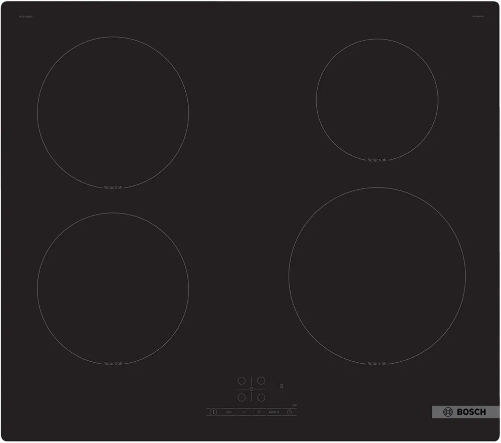 BOSCH Induktions-Kochfeld Serie 4 PIE61RBB5E, Einfache Touch Select-Auswahl & schnelles Power Boost