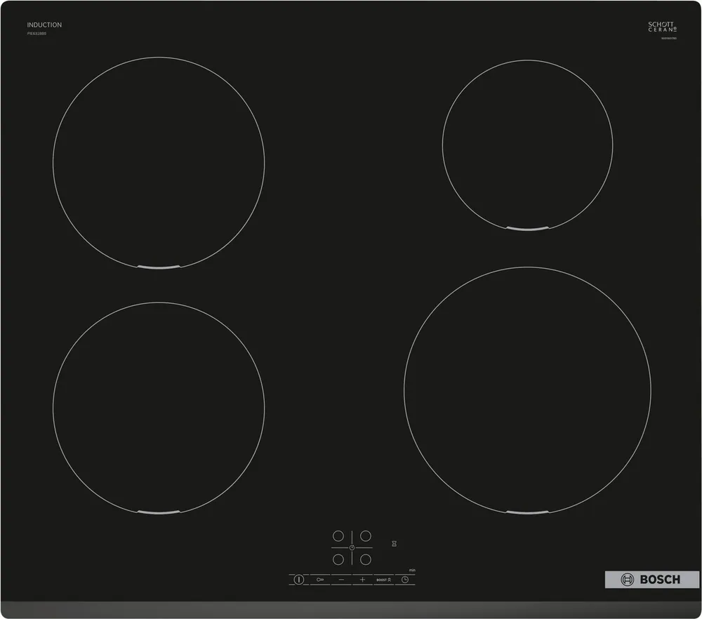 BOSCH Induktions-Kochfeld Serie 4 PIE631BB5E, Schneller Power Boost & einfache Touch Select-Bedienung