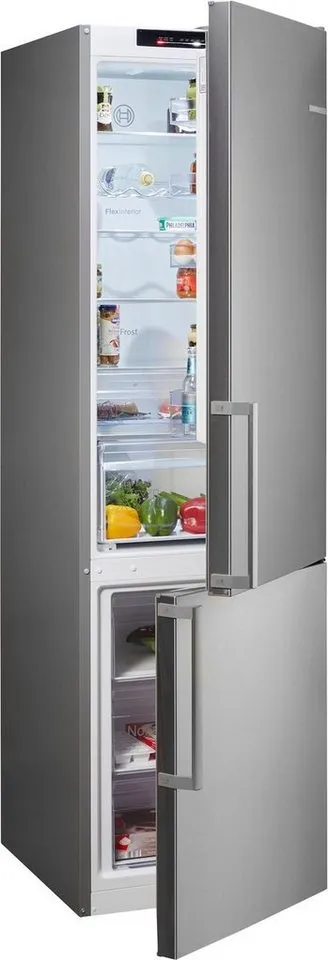 BOSCH Kühl-/Gefrierkombination Serie 4 KGN39VICT, 203 cm hoch, 60 cm breit