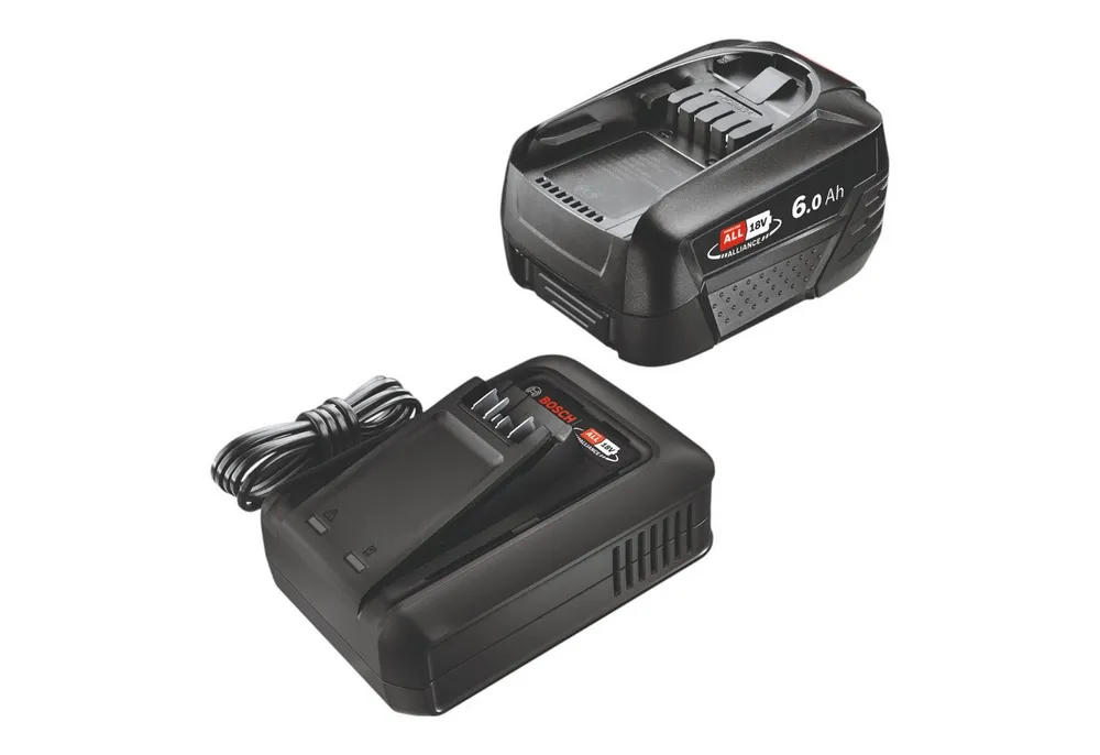 BOSCH Starter-Set 18 V 1x PBA 18V 6.0Ah W-C Akku 6,0 Ah + AL 18V-44 Schnelllade-Gerät