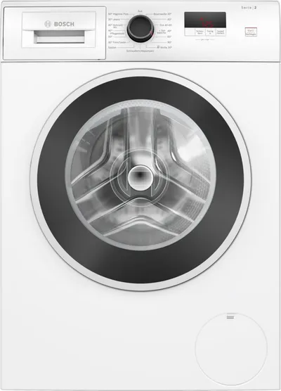 BOSCH Waschmaschine Serie 2 WGE0240V, 7 kg, 1400 U/min, Active Water Plus, Zeiterparnis durch Speed Perfect, LED-Display