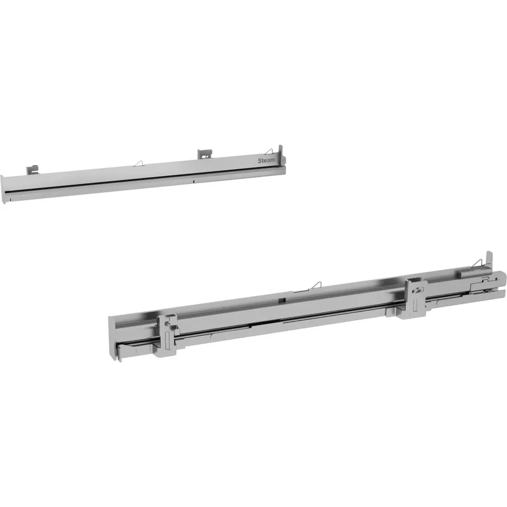 HEZ638D00 Clip-Vollauszug, Edelstahl