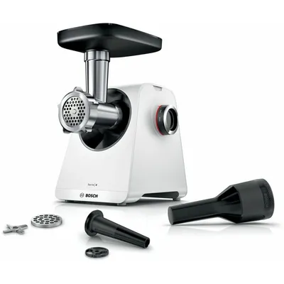 Fleischwolf Bosch Serie 4 MFWS420W 1300W Weiß Edelstahlmesser 2 Geschwindigkeiten