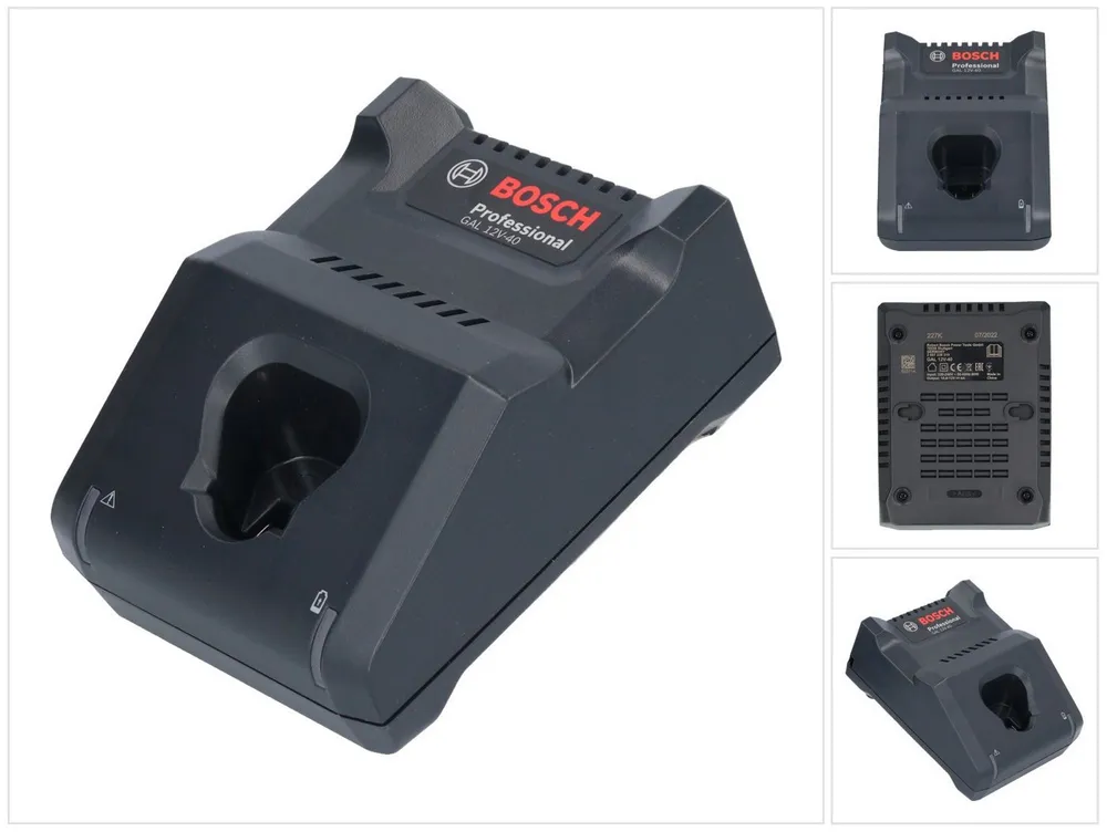 Bosch Professional GAL 12V-40 Professional Schnell Ladegerät für 12V Akkus (1600A019R3) Schnelllade-Gerät