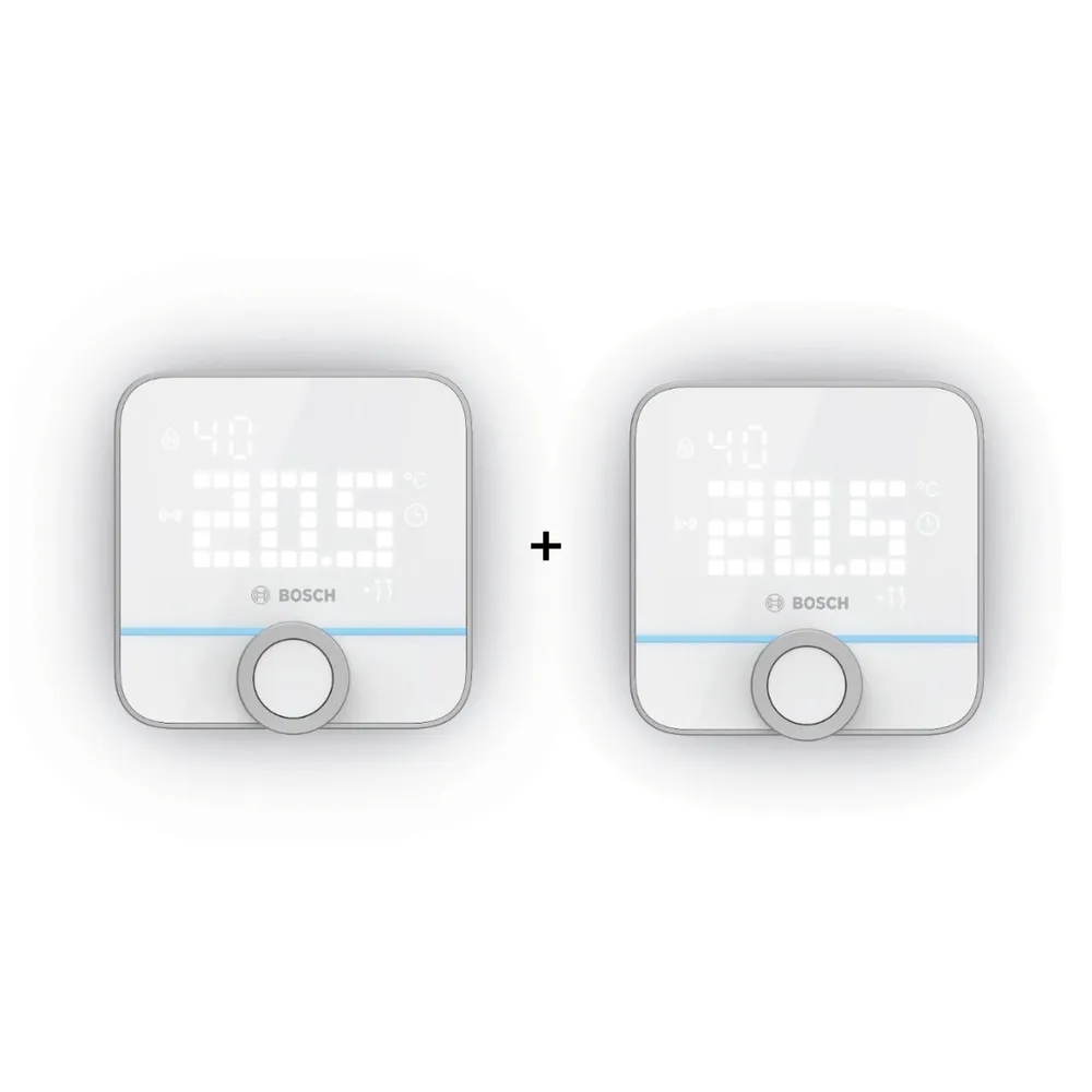Bosch Smart Home Raumthermostat II 230 V - 2er-Set für Fußbodenheizungen
