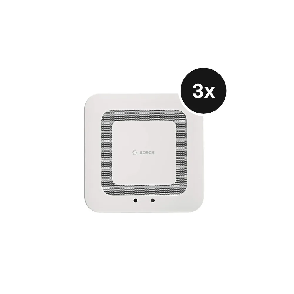 Bosch Smart Home Twinguard - Rauchwarnmelder mit Luftgütesensor 3er-Set