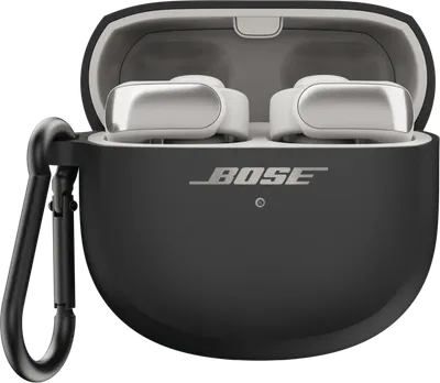Kabelloses Ladeetui Schwarz für In-Ear-Kopfhörer vom Typ Bose Ultra Open.