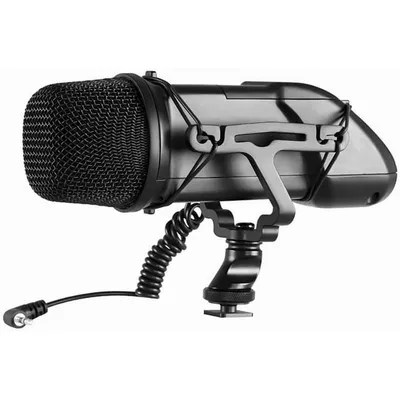 BOYA BY-V03 X/Y Supernieren-Stereo-Kameramikrofon mit Shock Mount und DeadCat