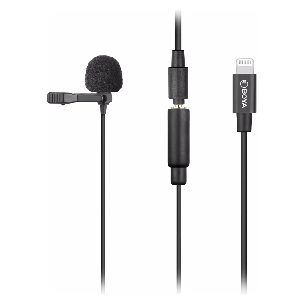 Boya BY-M2 Lavalier Mikrofon mit Lightning-Kabel