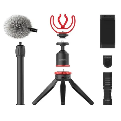 Boya By-vg330 Smartphone-Video-Vlogger-Kit mit By-mm1-Kondensationsmikrofon