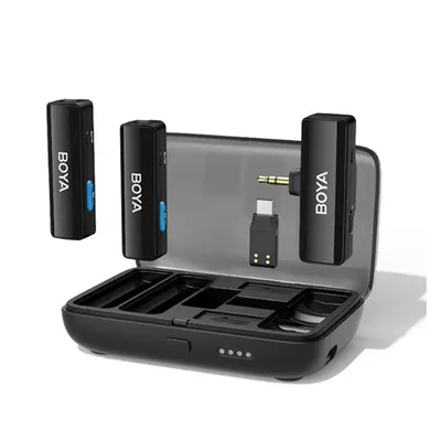 Mikrofon BOYA BOYALINK 2 Drahtlos USB-C Lightning TRS Omnidirektional Rauschunterdrückung