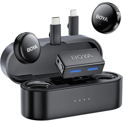 Mikrofon BOYA BOYALINK 3 USB-C Lightning omnidirektional AI Geräuschunterdrückung
