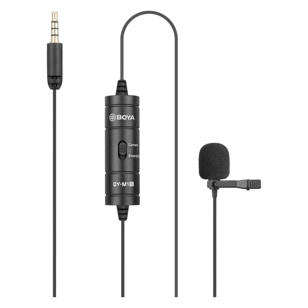Mikrofon Boya BY-M1S Lavalier omnidirektional Kondensator Kabel 6 m