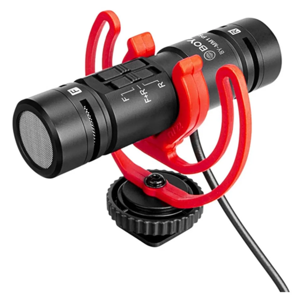 Mikrofon BOYA BY-MM1 PRO kabelgebunden supercardioid Doppel-Kapsel Antivibration