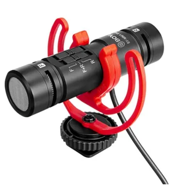 Mikrofon BOYA BY-MM1 PRO kabelgebunden supercardioid Doppel-Kapsel Antivibration