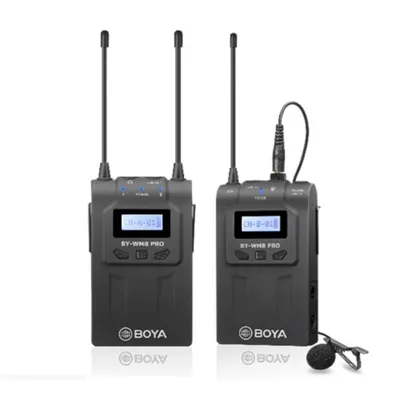 Mikrofon Boya BY-WM8 Pro-K1 kabelgebunden omnidirektional mit Empfänger und LCD