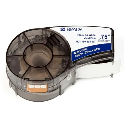 Etikett für Drucker Brady M21-750-595-WT Vinyl Thermotransfer