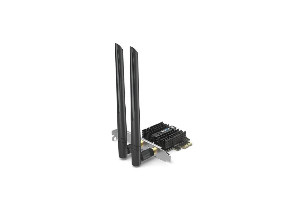 BRAINZAP WLAN-Adapter WiFi 6E (802.11ax) AX210 PCIe WLAN-Karte Bluetooth 5.2, WiFi 6E (802.11ax), Bluetooth, PCIe