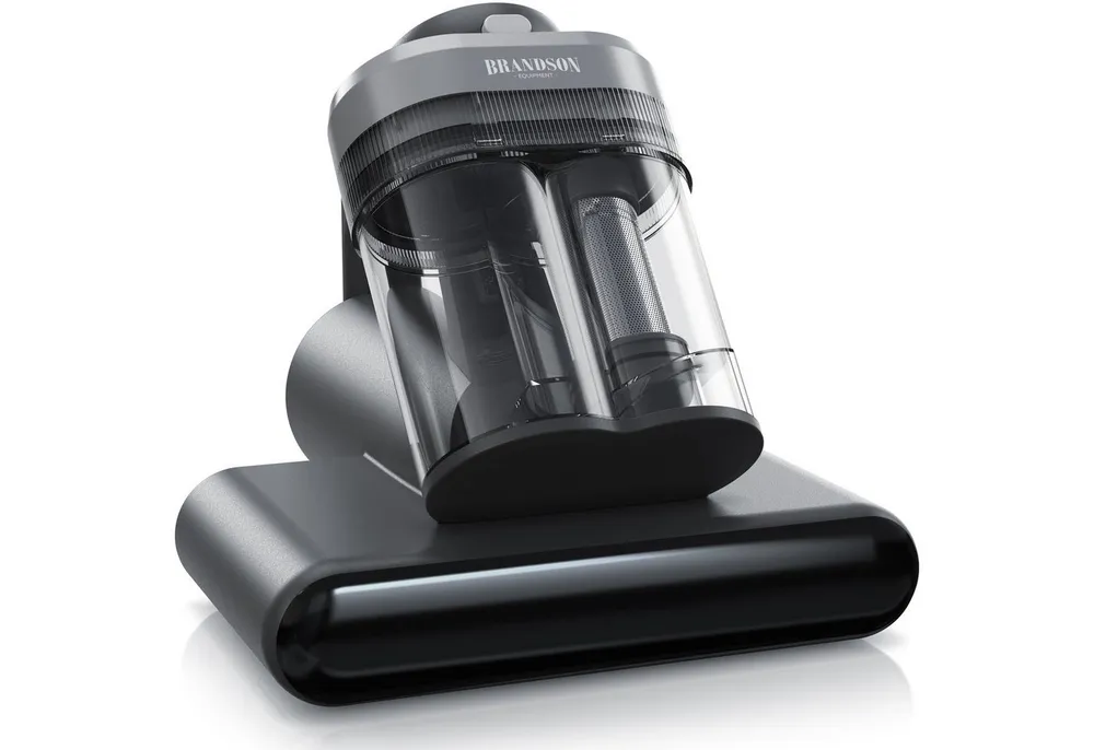 Brandson Matratzenreinigungsgerät Milbenstaubsauger, UV-C Sterilisationslicht, Handstaubsauger, 400 W, beutellos, HEPA Filter, für Betten, Polstermöbel, Bekleidung ideal für Allergiker