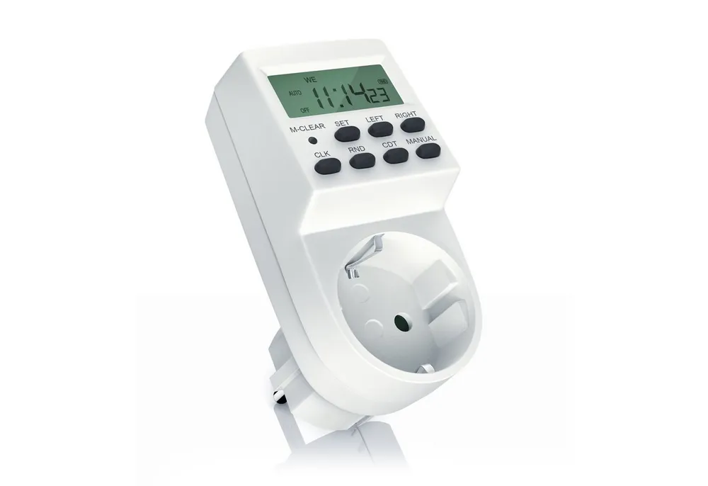 Brandson Zeitschaltuhr, digital, mit Kinderschutzsicherung, 1,5" LCD Display, 20 ON/OFF Programme