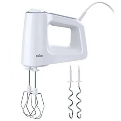 Handmixer Braun HM 5000 WH 700 W 9 Geschwindigkeiten Weiß Grau Kabelaufwicklung