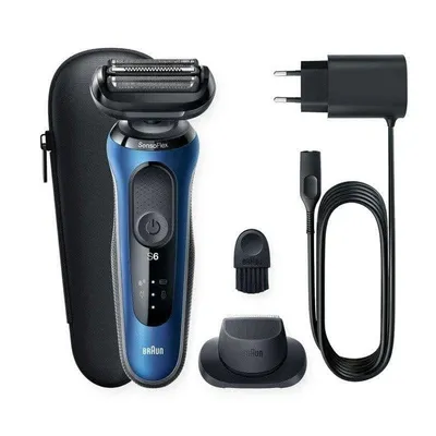 Elektrorasierer Braun Series 6 61-B1200s Kabellos 50min Nass- und Trockenrasur Präzisionstrimmer