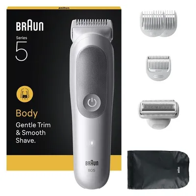 Bodygroomer Braun Series 5 80789712 Kabellos 100min Nass und Trocken 3 Aufsätze