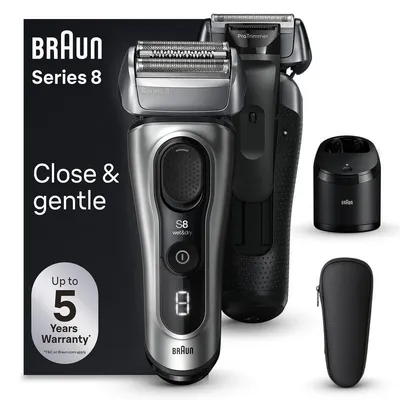 Gesichtsrasierer Braun Series 8 8567cc Kabellos 60min Nass- und Trockenrasur Präzisionstrimmer Schnellladung