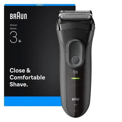 Gesichtsrasierer Braun Series 3 3000s Kabellos 30min Nass- und Trockenrasur Folie Schnellladung