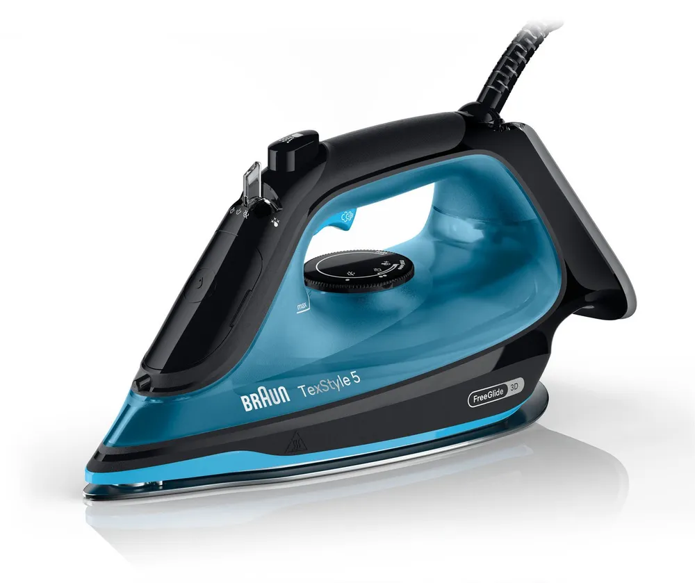 Braun Dampfbügeleisen TexStyle 5 SI 5256 BL - 2.600 W, 210 g Dampfstoß, 300 ml Wassertank, 2600 W, 50 g Dampfmenge, SuperCeramic Bügelsohle, 30 Sek. Aufheizzeit