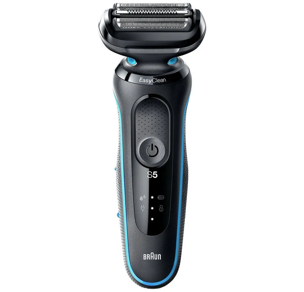 Braun Elektrorasierer Braun 51-M1000s 51-M1000s Folienrasierer Schwarz/Blau