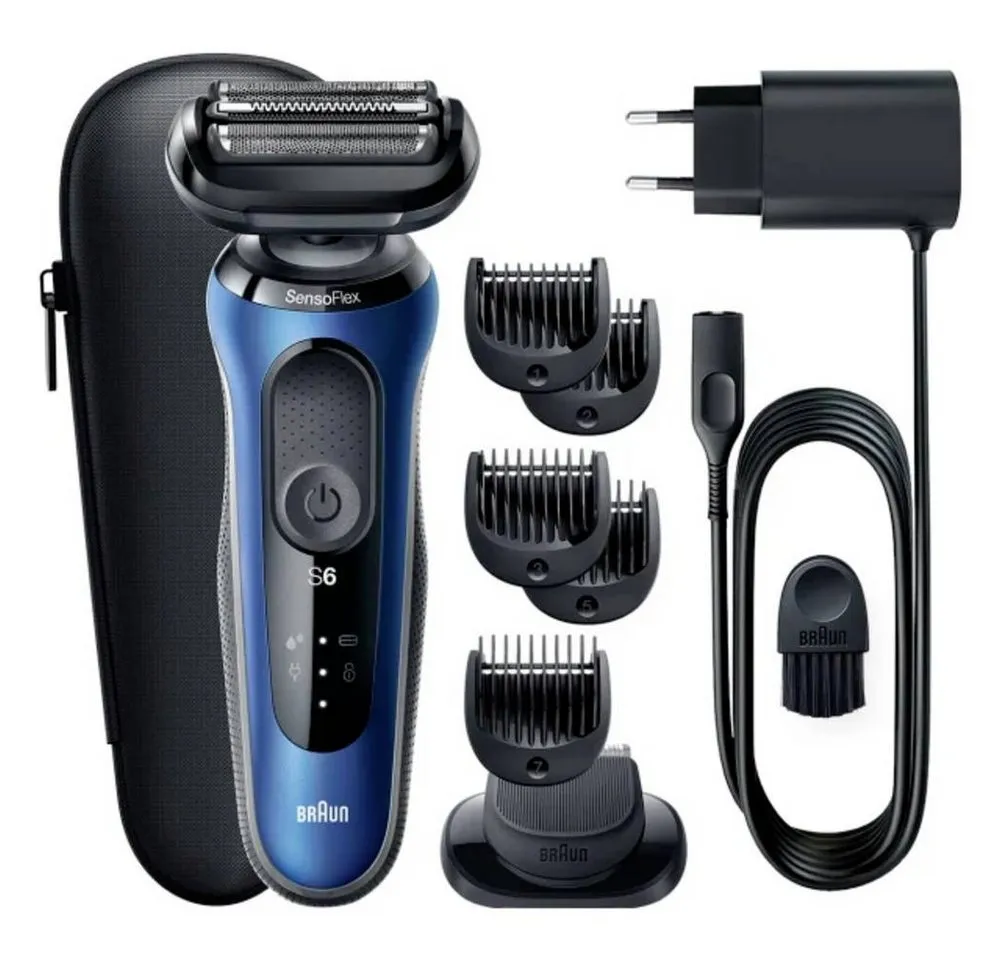 Braun Elektrorasierer Series 6 61-B1500s EasyClick 81770300 Folienrasierer Blau