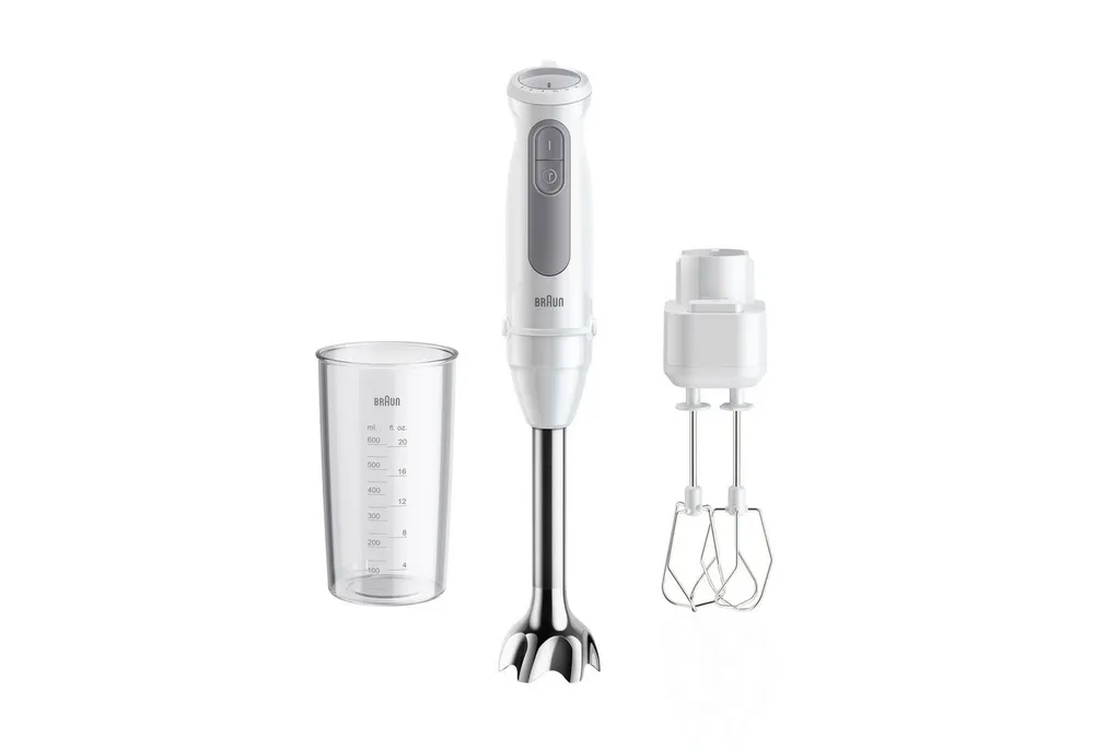 Braun Stabmixer MultiQuick 5 MQ 50501 M - 1000 W, 21 Geschwindigkeiten, Handmixer, 1000 W, Spritzschutz, Extra Mahlklinge, Mixer, spülmaschinenfest