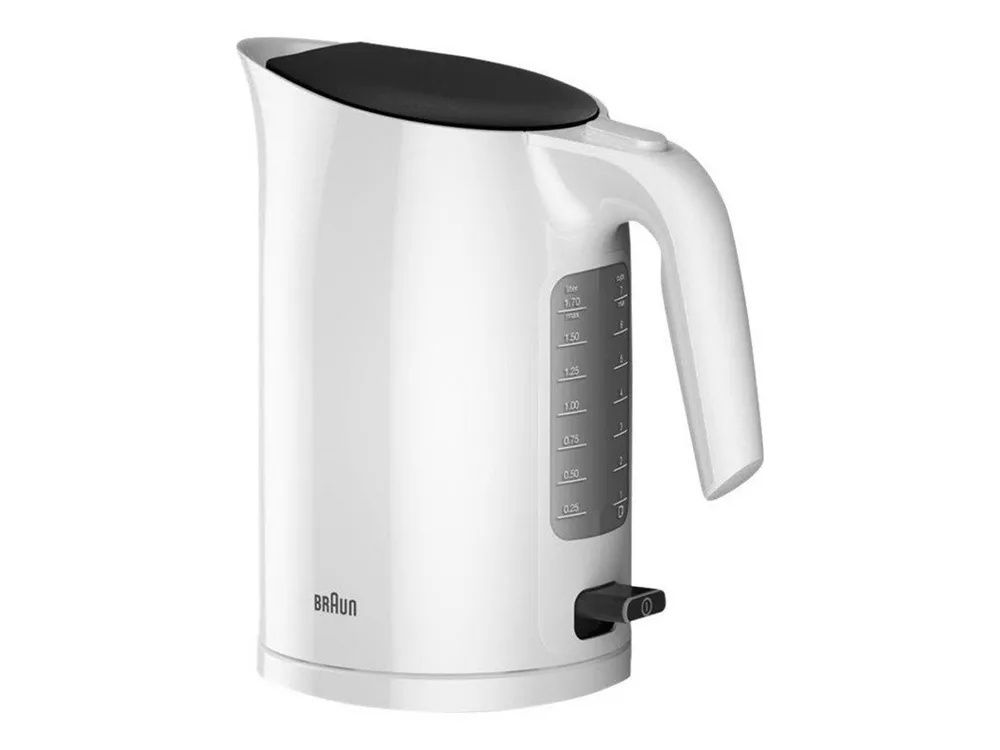 Braun Wasserkocher Braun WK3100WH PurEase Wasserkocher weiß 1,7 L 2200 Watt