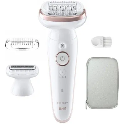 Epilierer Braun Silk-épil 9 9-030 Kabellos 2 Aufsätze Wet & Dry