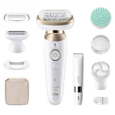 Epilierer Braun Silk-épil 9 Flex 9-481 Kabellos 6 Aufsätze Wet & Dry