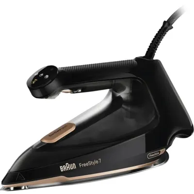 Dampfbügeleisen Braun FI 7276 BK FreeStyle 7 250 g/min 0,35 L Schwarz/Gold