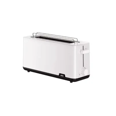 Toaster Braun HT1110WH 2 Scheiben 1030W Weiß Schlitz 25cm Drehregler