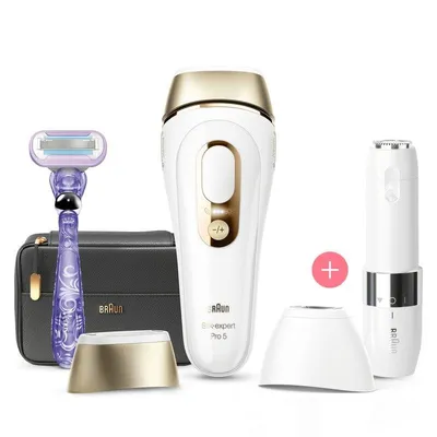 IPL-Haarentferner Braun Silk-expert Pro 5 PL5149 Gold Weiss Präzisionsaufsatz