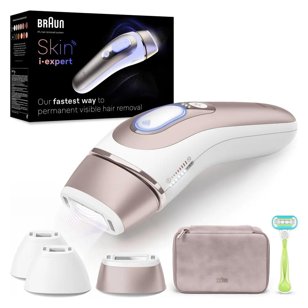 IPL Skin i·expert, Haarentfernung für zu Hause, mit gratis App, 3 Aufsätzen, PL7257