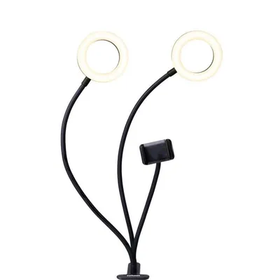 Lichtring Braun 371047 LED 200 lm USB 1,4 m Schwarz Weiß