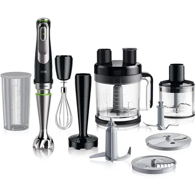 Stabmixer Braun Minipimer 9 MQ 9187X 1200W ActiveBlade Edelstahl Schwarz