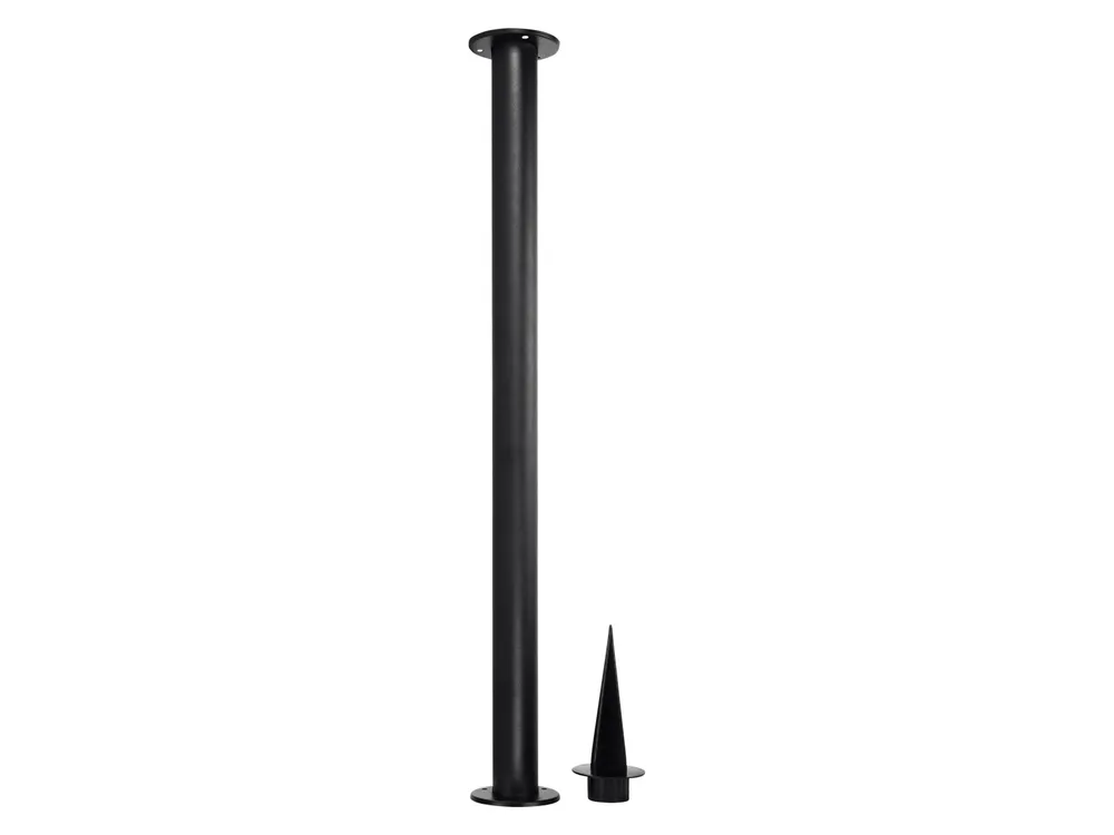 BRENDZ M&M Erdspieß Floor Mount Black, 79 cm, schwarz