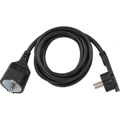 Verlängerungskabel Brennenstuhl 2 m Schwarz Flacher Stecker