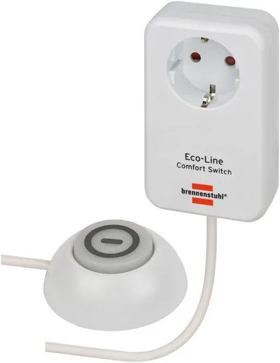 Brennenstuhl Eco Line Comfort Switch Adapter EL CSA 1 Stromadapter, 150 cm
