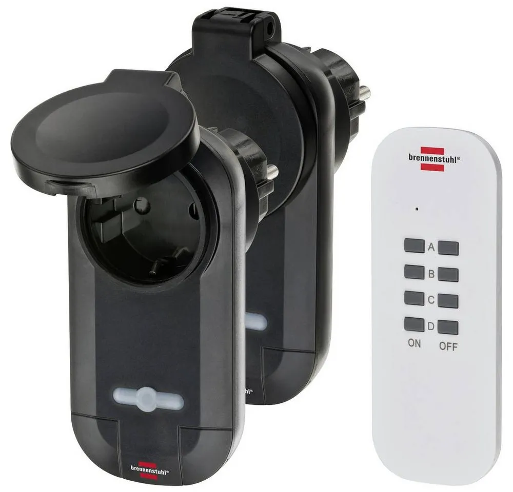 Brennenstuhl Funksteckdose Comfort-Line Funkschalt-Set IP 44 1507030