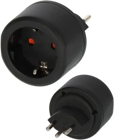 Brennenstuhl Reisestecker Schuko auf CH Steckertyp F (Schuko) auf J (CH) Adapter zu Typ F (Schuko)
