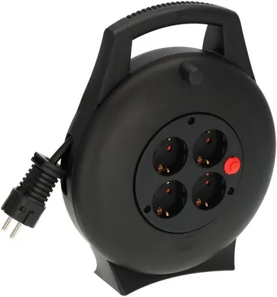 Brennenstuhl Vario Line Kabelbox VL2-X 4-fach H05VV-F3G1.5 Stromkabel, Typ F (Schuko), Typ F (Schuko) (1000 cm)