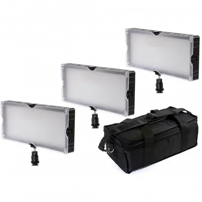 Beleuchtungsset Bresser SL-360A LED Bicolor 3 Panels 21,6W 2400 Lux