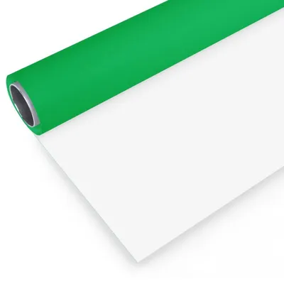 Studiohintergrund Bresser Vinyl 2x6m Gruen Weiss Aluminiumrohr